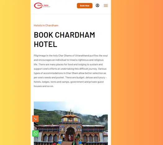 About Us Page Portfolio CharDham Hotels
